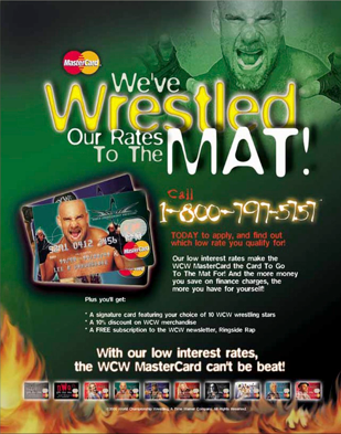 WCW Mastercard Magazine Ad design 1